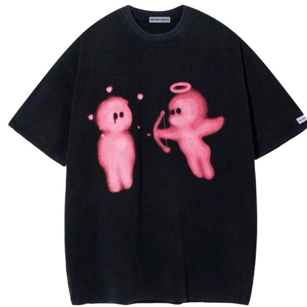 Aelfric Eden Graphic Tees Cupid’s Love Arrow Oversized Tshirt - size Medium